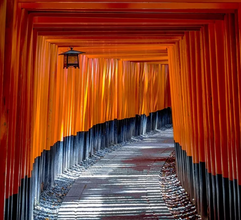 Japon Couloir Chemin fushimi inari shrine Kyoto