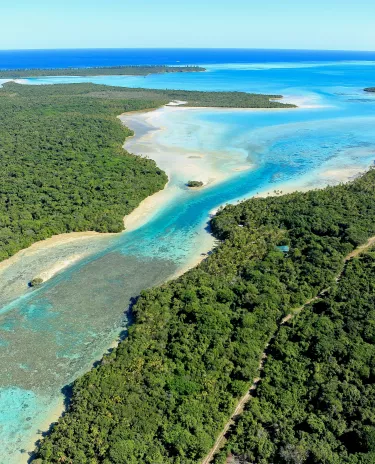 IDP Iles des pins vue du ciel